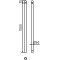 Traffic safety | fencing systems | Fixed postfor casting in concrete | with ball headlength: 1500 mm | hot-dip galvanized